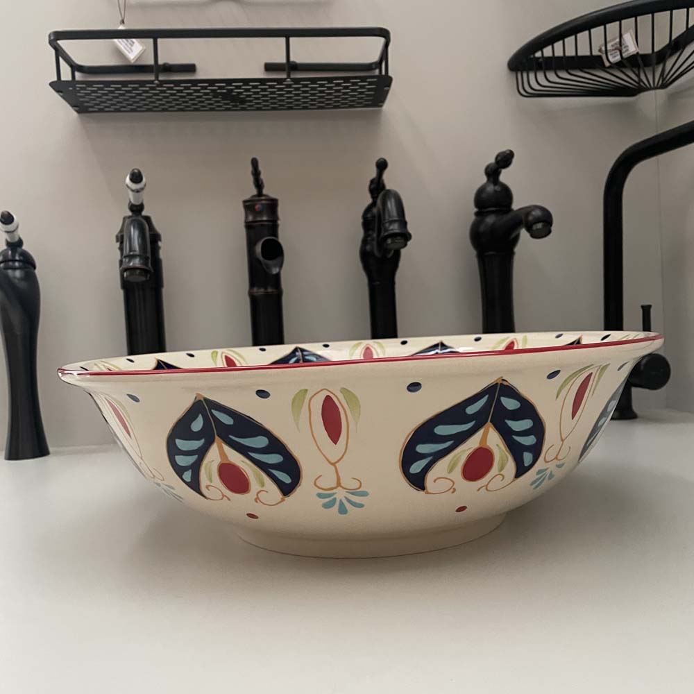 Chậu lavabo đặt bàn Kanly sứ mỹ thuật SU405