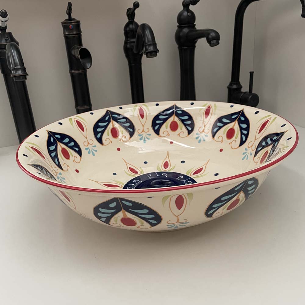 Chậu lavabo đặt bàn Kanly sứ mỹ thuật SU405