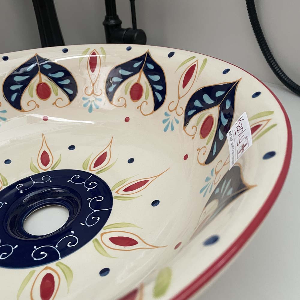 Chậu lavabo đặt bàn Kanly sứ mỹ thuật SU405