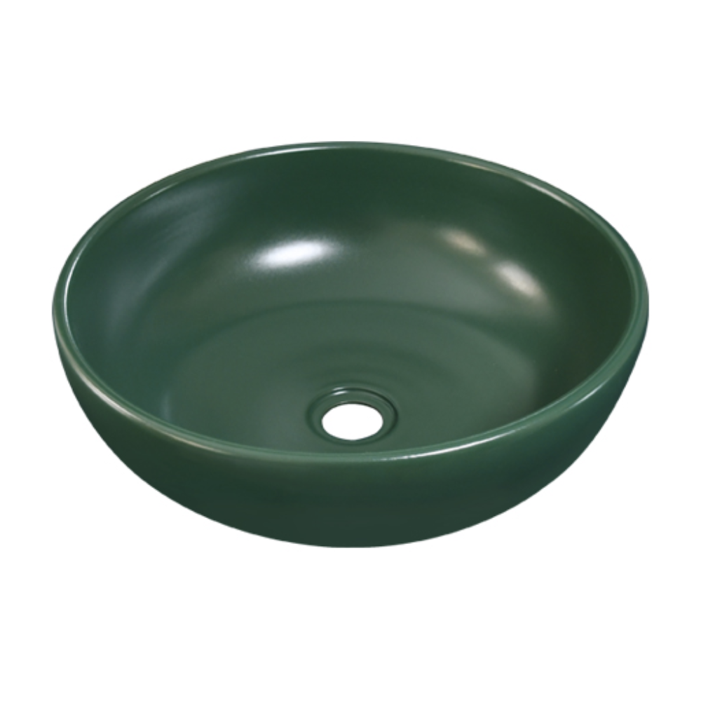 Chậu lavabo đặt bàn Kanly tròn sứ màu SU51