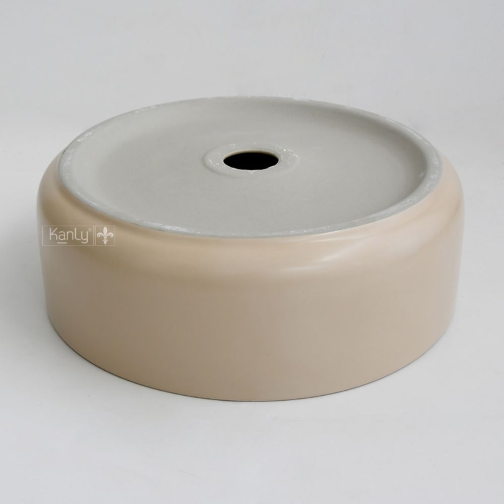 Chậu lavabo đặt bàn Kanly bằng sứ côn SU5211