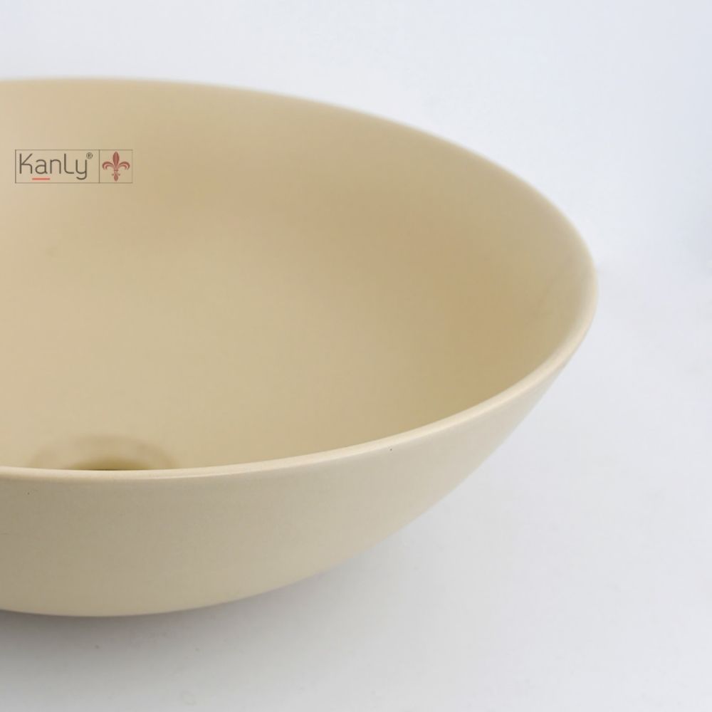 Chậu lavabo đặt bàn Kanly bằng sứ SU5311
