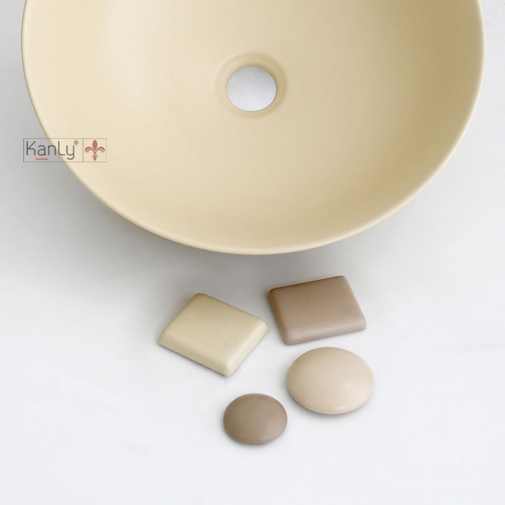 Chậu lavabo đặt bàn Kanly bằng sứ SU5311