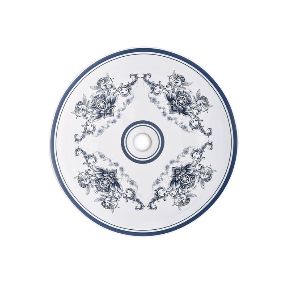 Chậu lavabo đặt bàn Kanly sứ hoa văn thần thoại Hy Lạp SU710