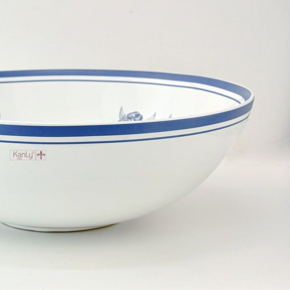 Chậu lavabo đặt bàn Kanly sứ hoa văn thần thoại Hy Lạp SU710