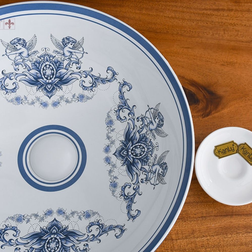 Chậu lavabo đặt bàn Kanly sứ hoa văn thần thoại Hy Lạp SU710