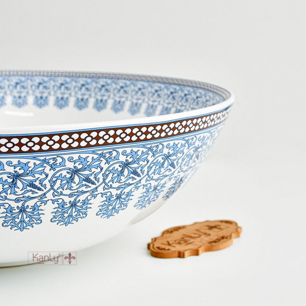 Chậu lavabo đặt bàn Kanly bằng gốm sứ SU711