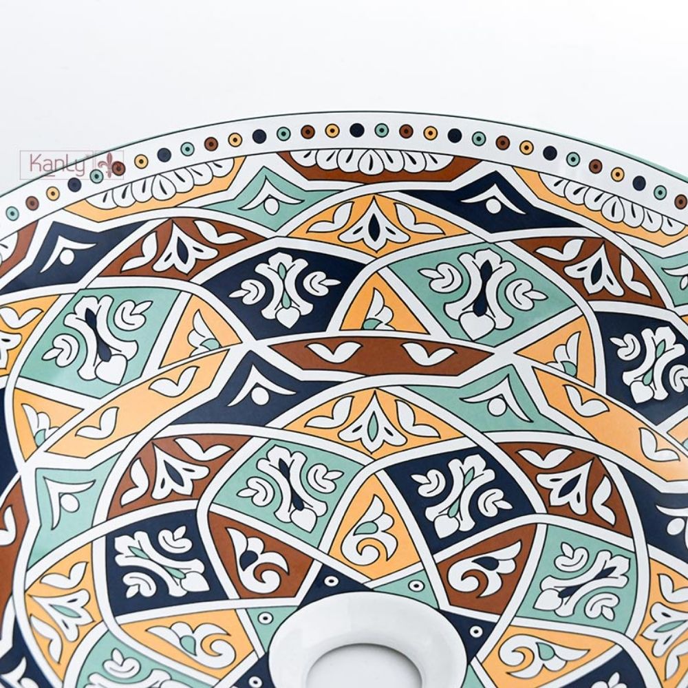 Chậu lavabo đặt bàn Kanly sứ mỹ thuật SU714