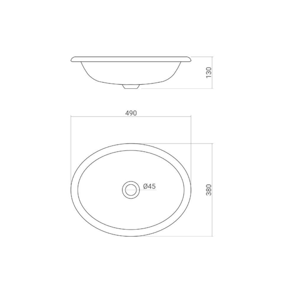 Chậu rửa lavabo dương vành Kanly bằng đồng DL6011
