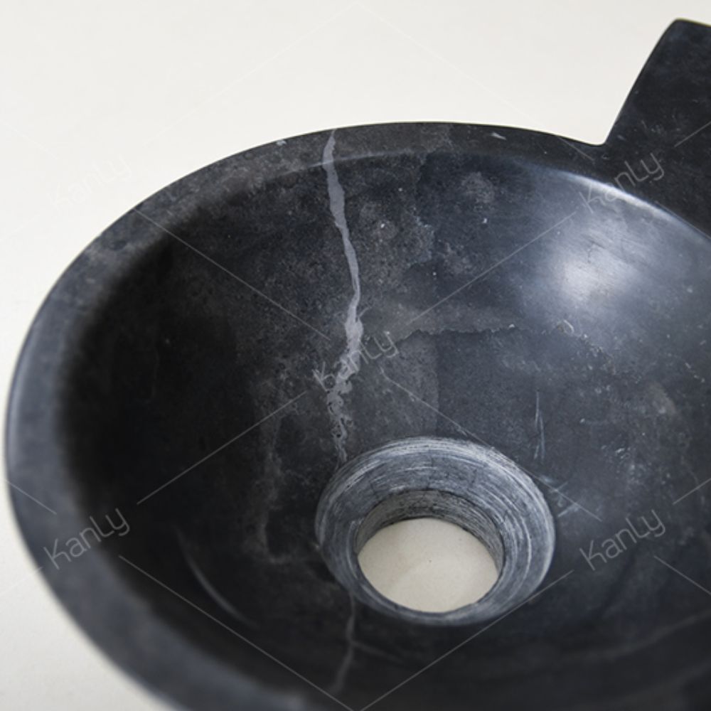 Chậu lavabo treo tường Kanly bằng đá LAVABODA-MINI-TREOTUONG