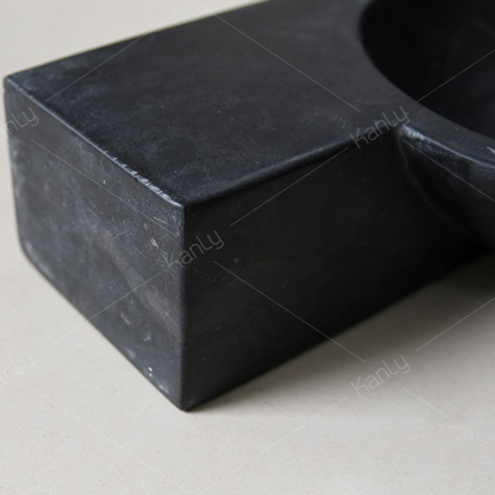 Chậu lavabo treo tường Kanly bằng đá LAVABODA-MINI-TREOTUONG