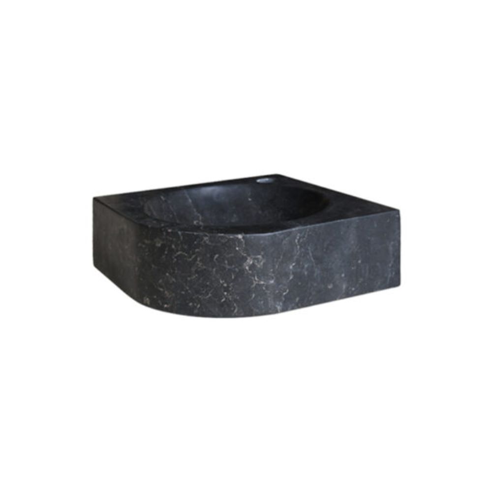 Chậu lavabo góc treo tường Kanly đá tự nhiên LAVABOGOC-MARBLEDEN