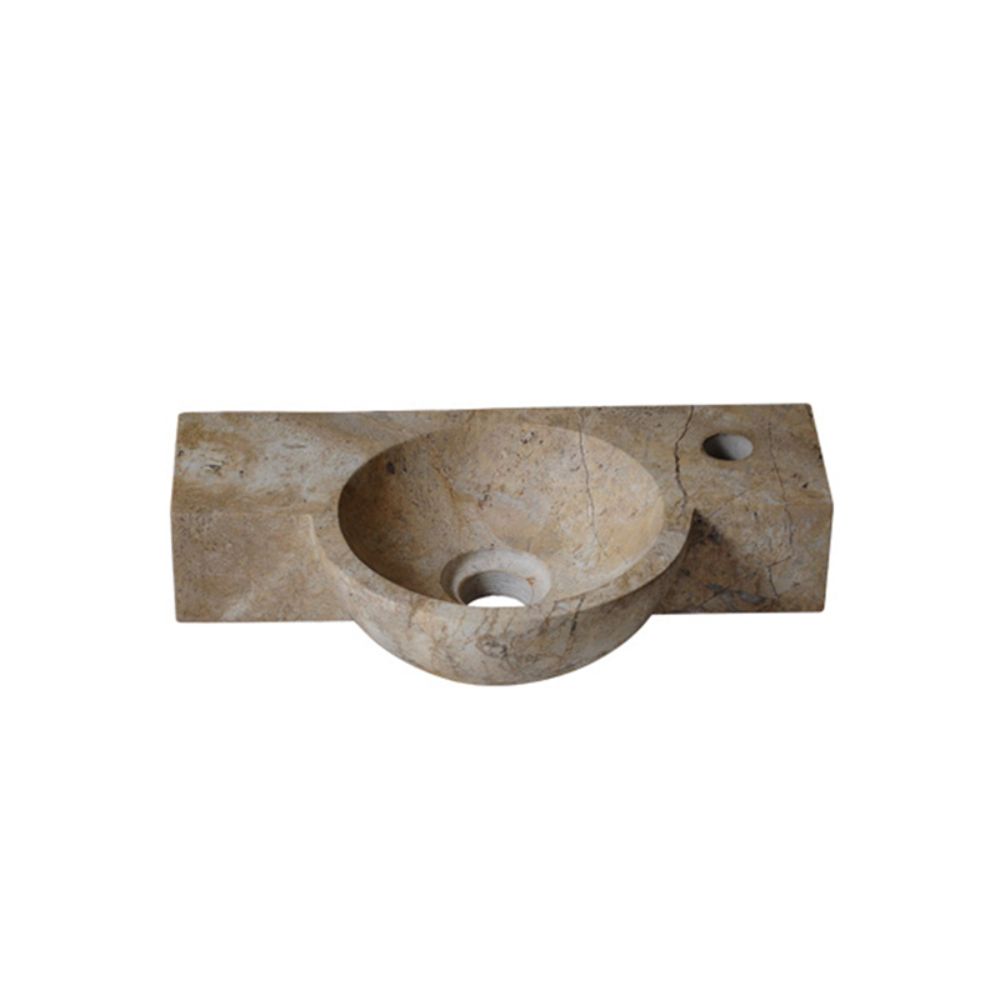 Chậu lavabo treo tường Kanly đá socola MAR6M014