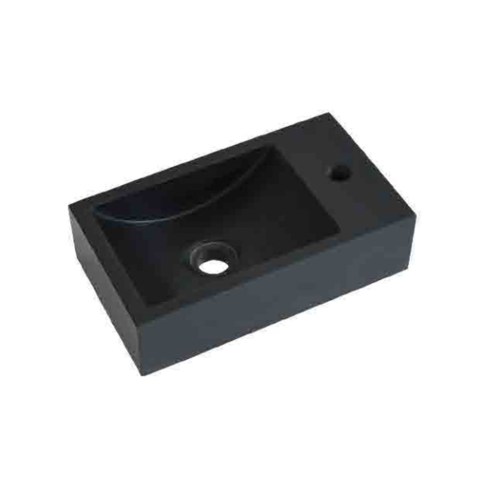 Chậu lavabo treo tường Kanly đá basalt MAR9M01