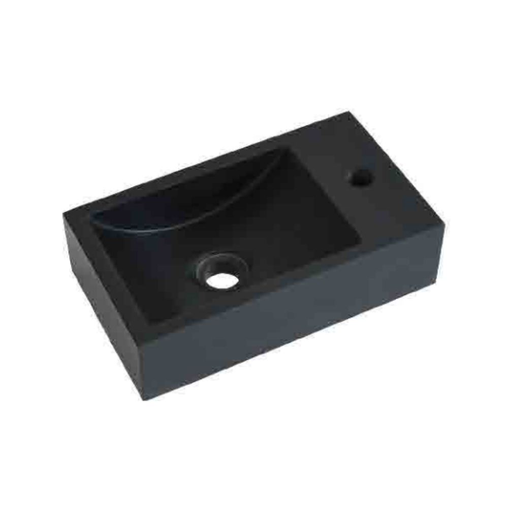 Chậu lavabo treo tường Kanly đá basalt MAR9M02