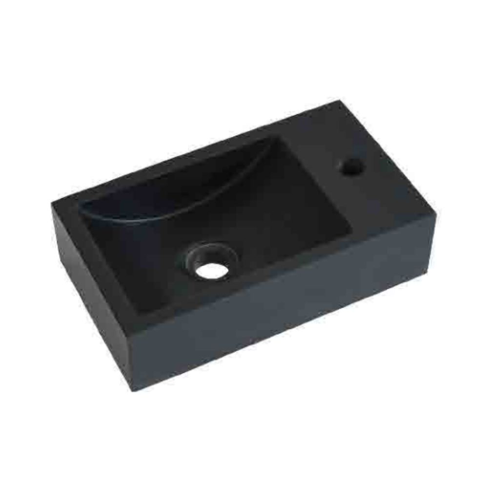 Chậu lavabo treo tường Kanly đá basalt MAR9M03