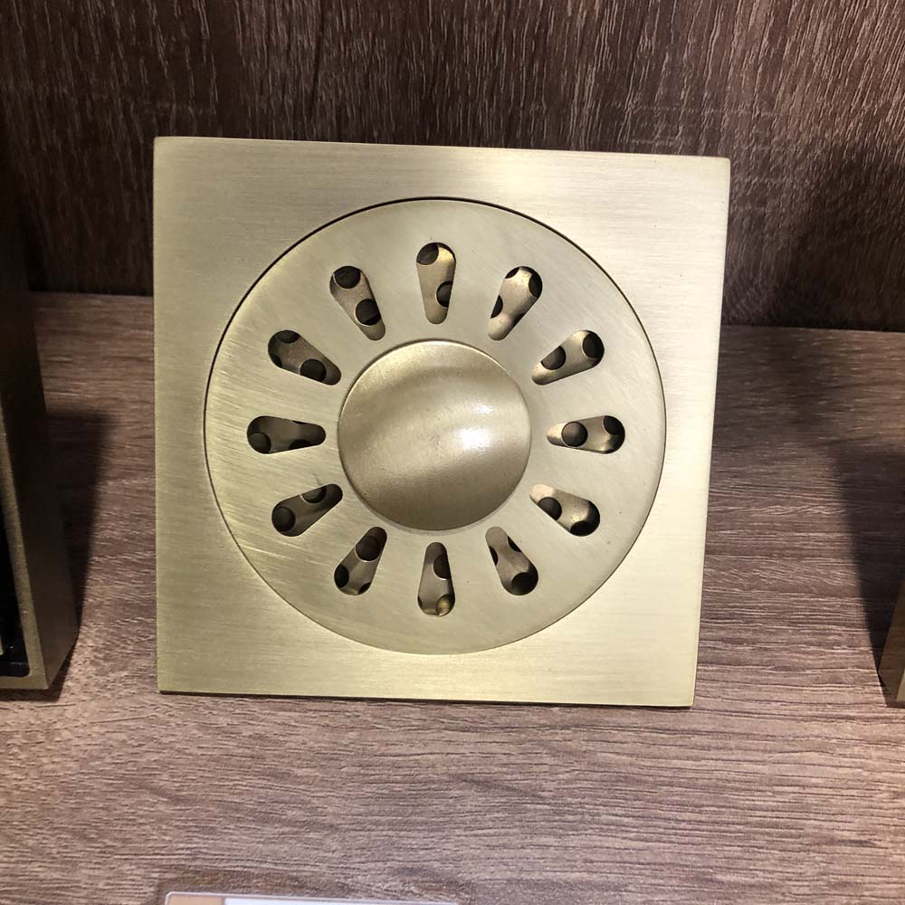 Phễu thu sàn bằng đồng Kanly GCP13