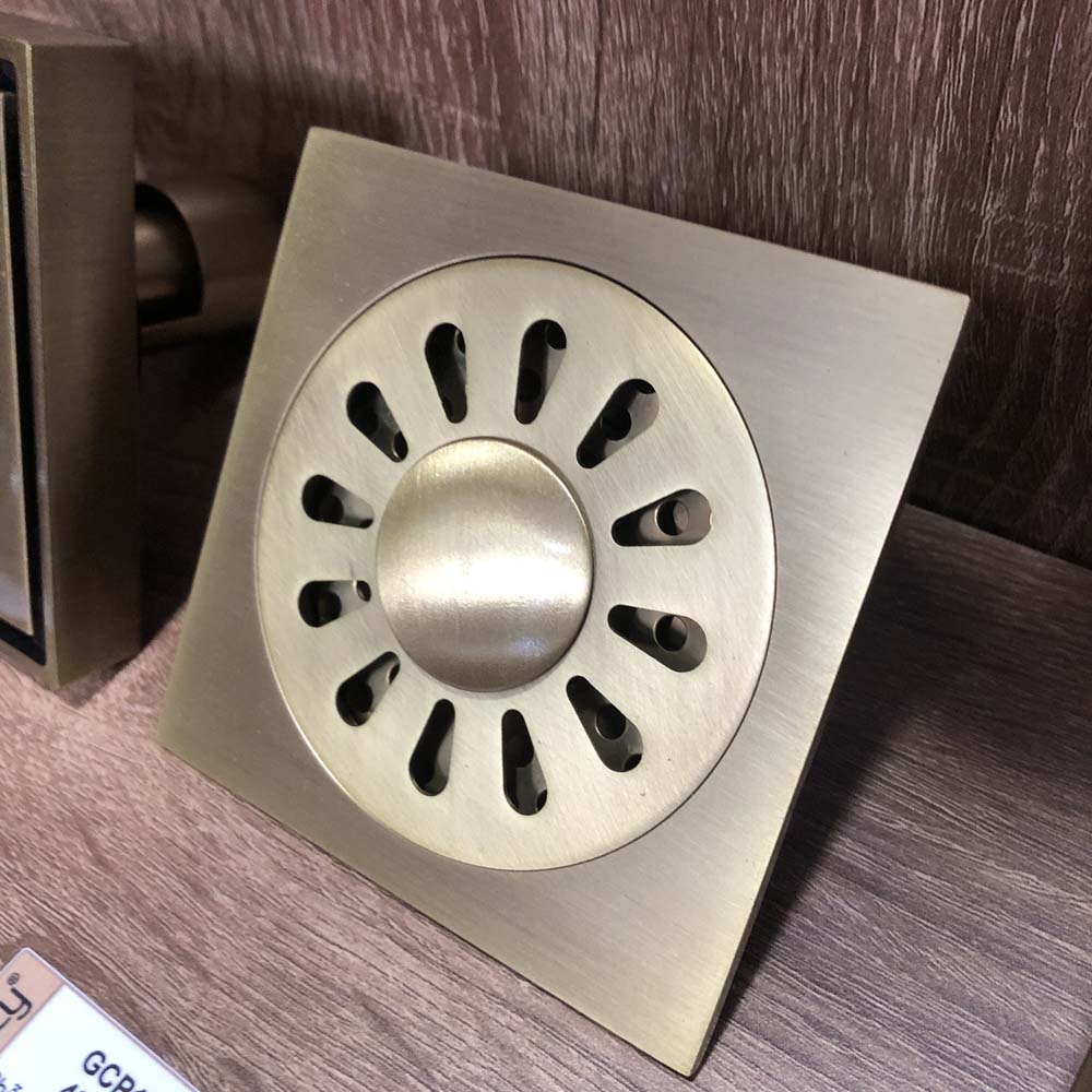 Phễu thu sàn bằng đồng Kanly GCP13