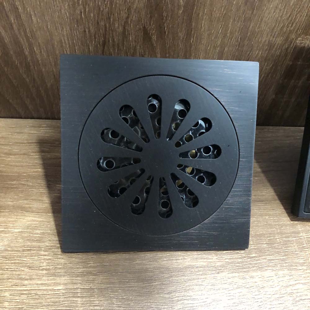 Phễu thoát sàn bằng đồng 10x10cm Kanly GCP13B