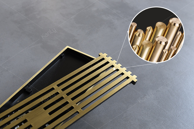 Phễu thu sàn bằng đồng Kanly GCP67