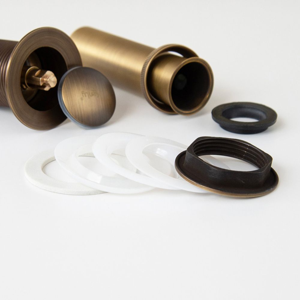 Đầu xả lavabo bằng đồng Kanly GCX03 (có lỗ xả tràn)