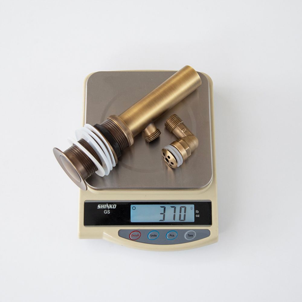 Đầu xả lavabo bằng đồng Kanly GCX03 (có lỗ xả tràn)