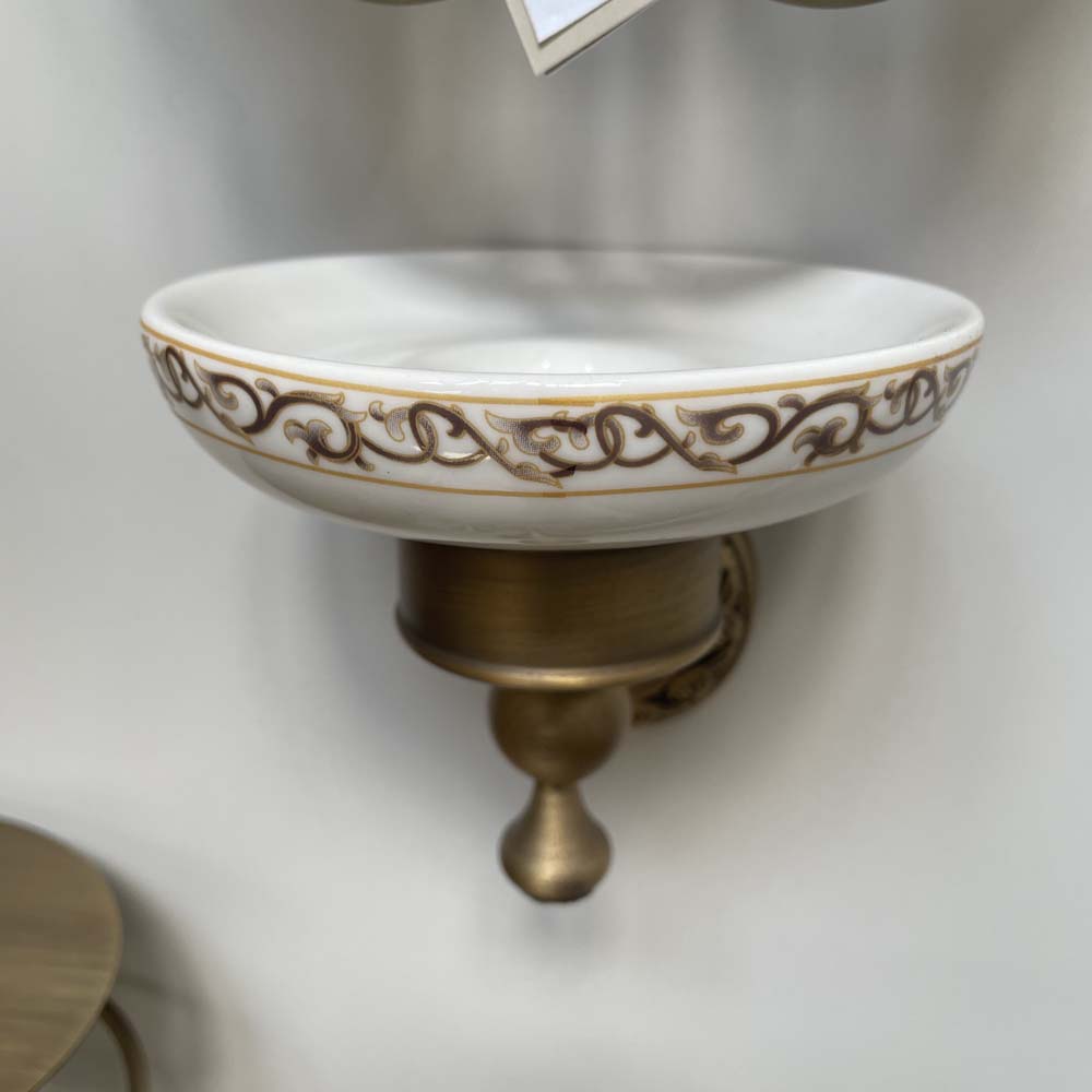 Giá để xà phòng bằng đồng Kanly GCH04