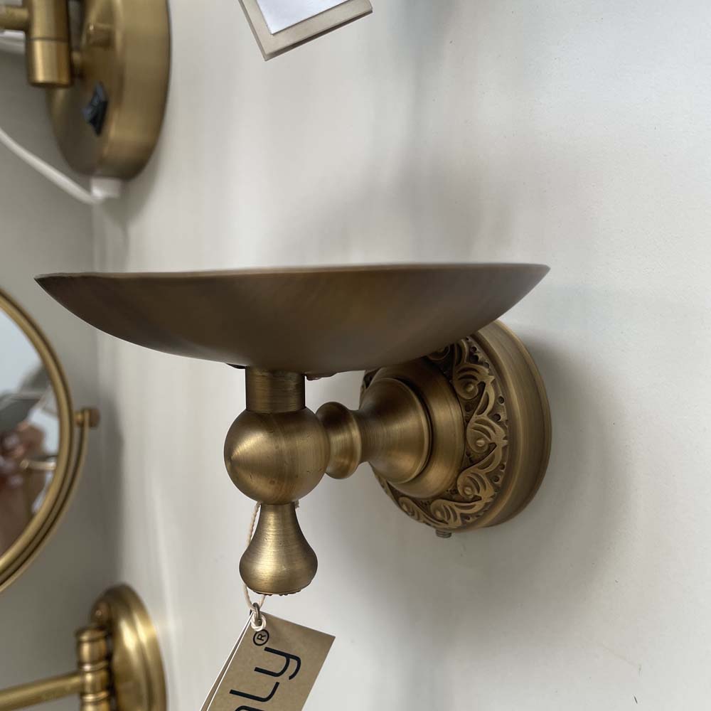 Giá để xà phòng bằng đồng Kanly GCH06