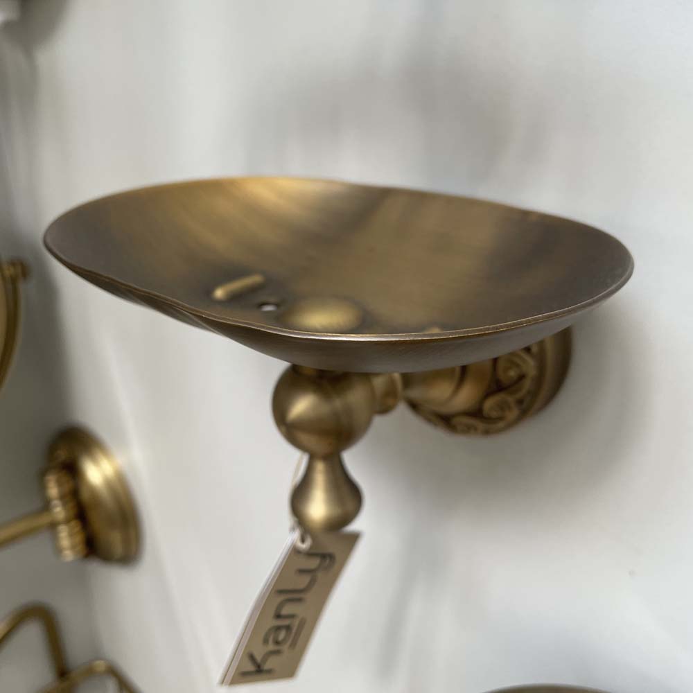 Giá để xà phòng bằng đồng Kanly GCH06