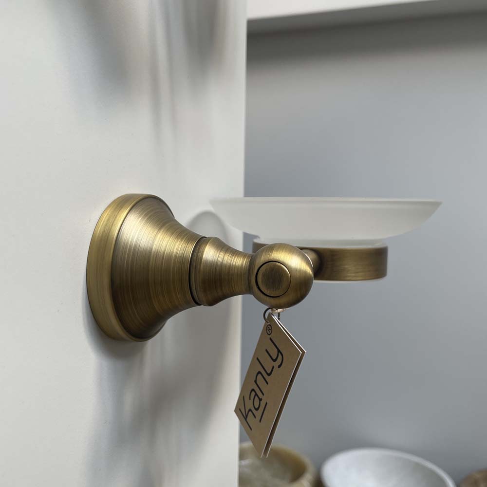 Giá để xà phòng bằng đồng Kanly GCK04