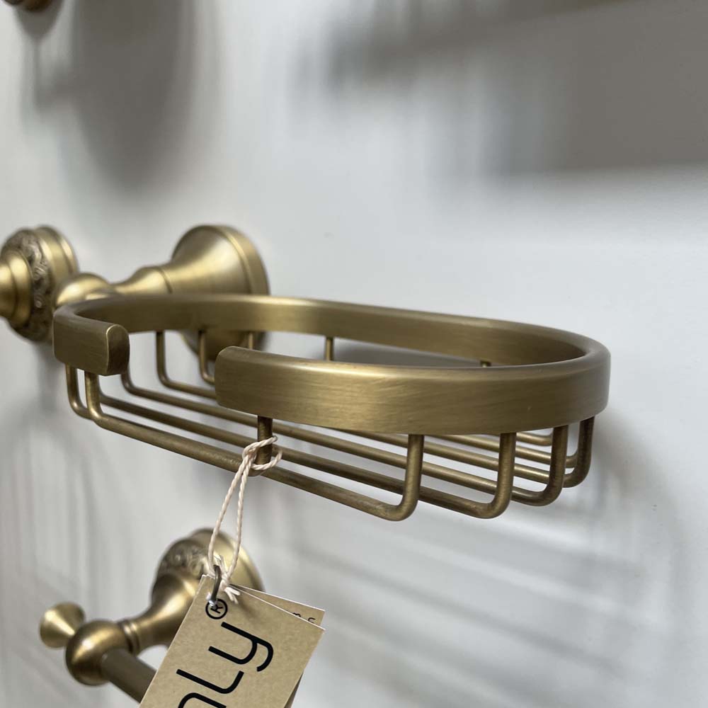 Giá để xà phòng bằng đồng Kanly GCK05B