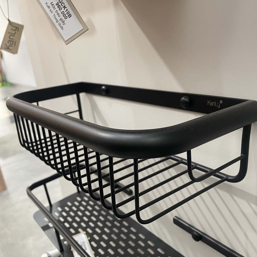 Kệ treo góc nhà tắm bằng đồng Kanly GCK29/29B