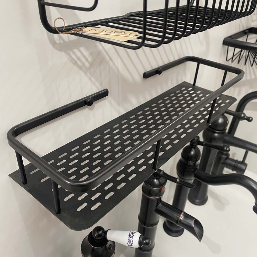 Kệ treo góc nhà tắm bằng đồng Kanly GCK30/30B