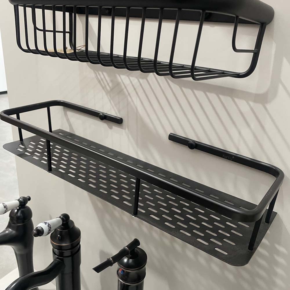 Kệ treo góc nhà tắm bằng đồng Kanly GCK30/30B