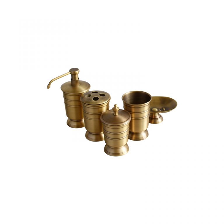 Bộ phụ kiện nhà tắm bằng đồng Kanly GCPK10