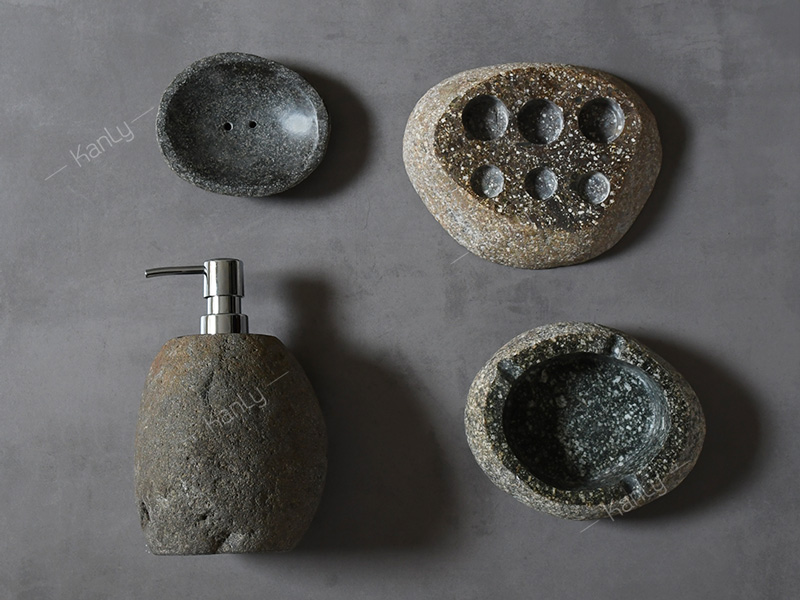 Khay đá cuội đựng viên khăn nén du lịch Kanly PK55KN