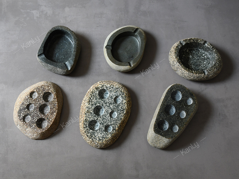 Khay đá cuội đựng viên khăn nén du lịch Kanly PK55KN