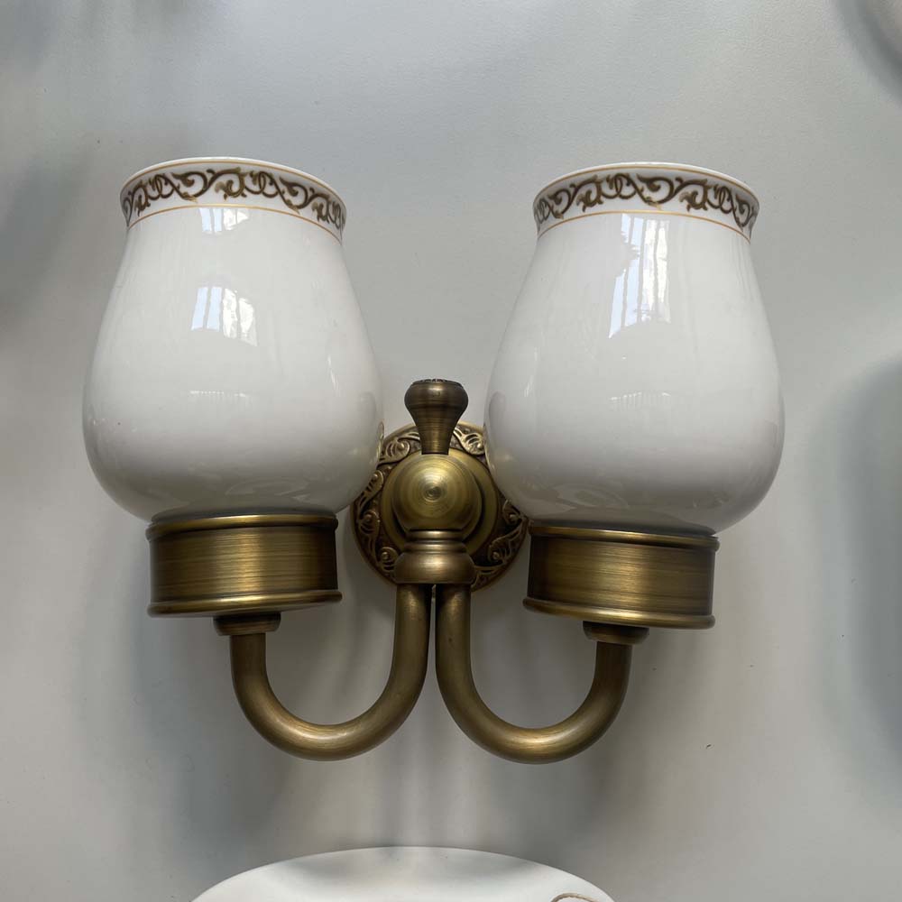 Giá để cốc đôi bằng đồng Kanly GCH08