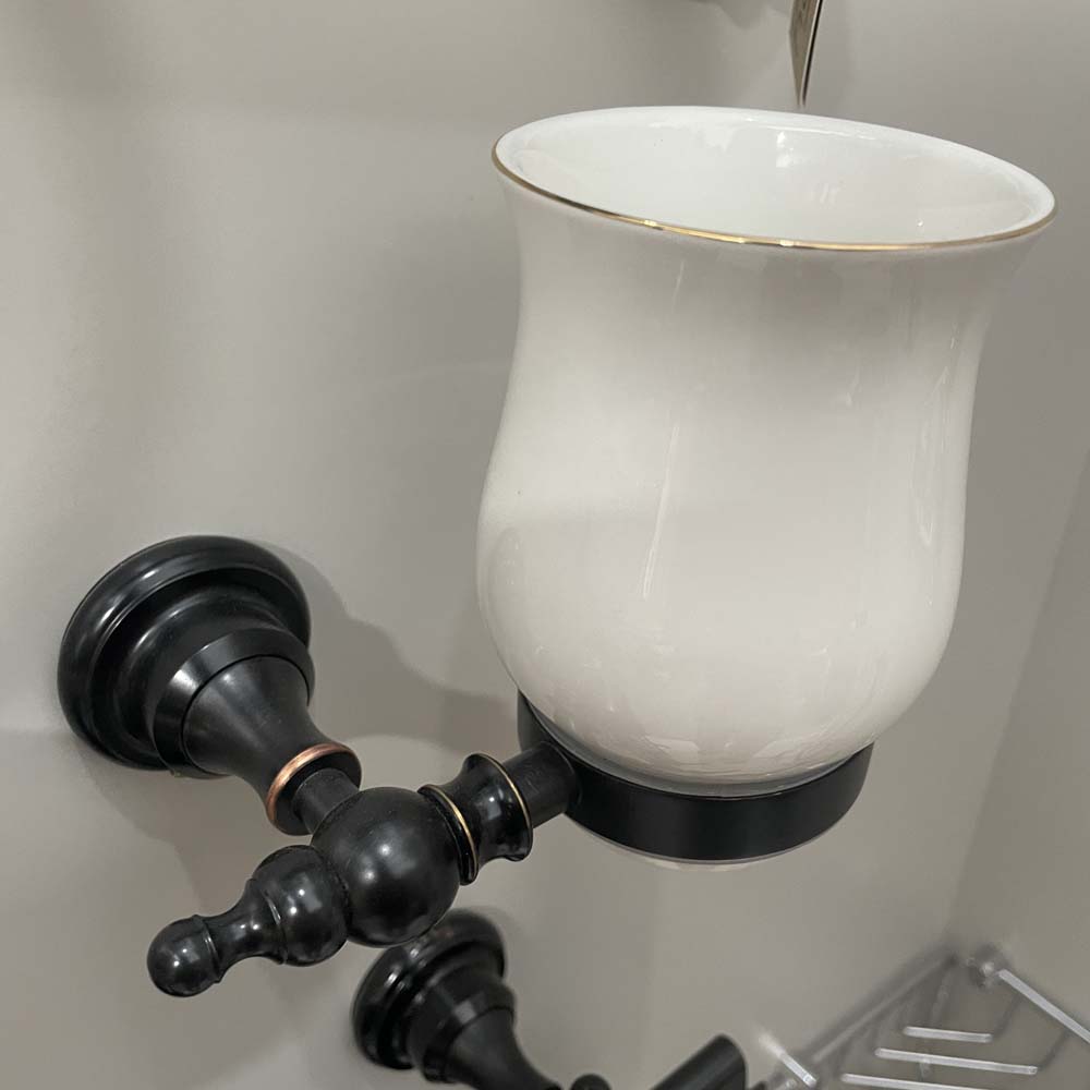 Giá để cốc đơn bằng đồng Kanly GCK07B