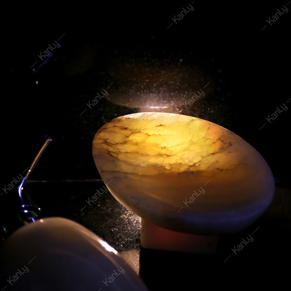 Bộ lọ đựng phòng tắm Kanly bằng đá onyx PK12