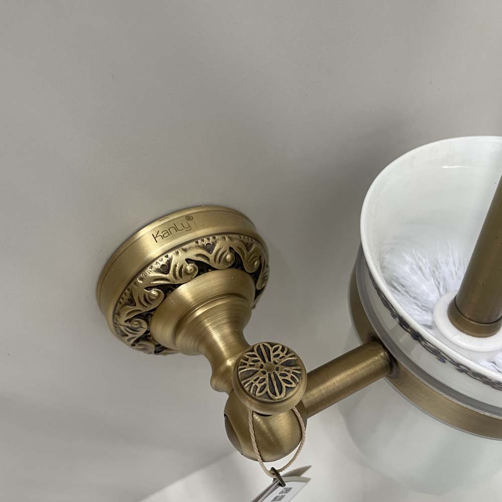 Giá để cọ toilet đồng Kanly GCH09