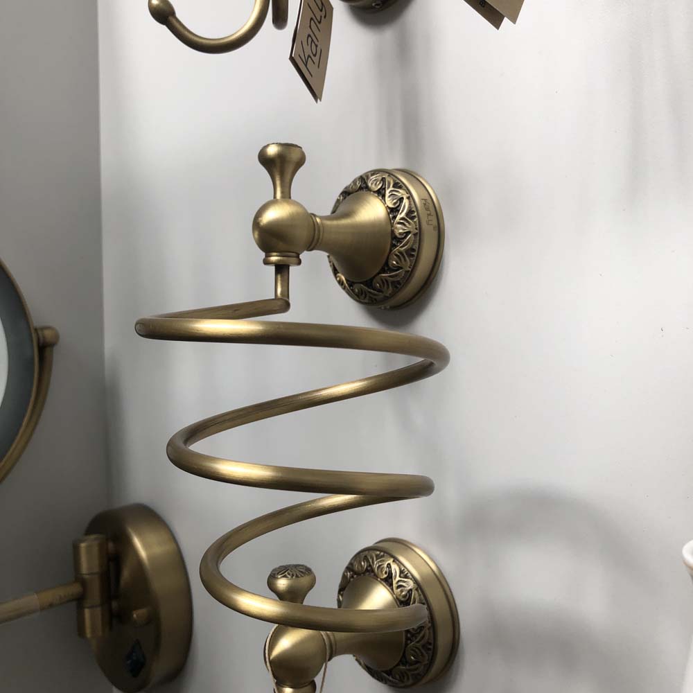 Giá để máy sấy tóc bằng đồng Kanly GCH16