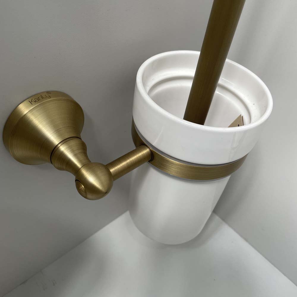 Giá để cọ toilet bằng đồng Kanly GCK09