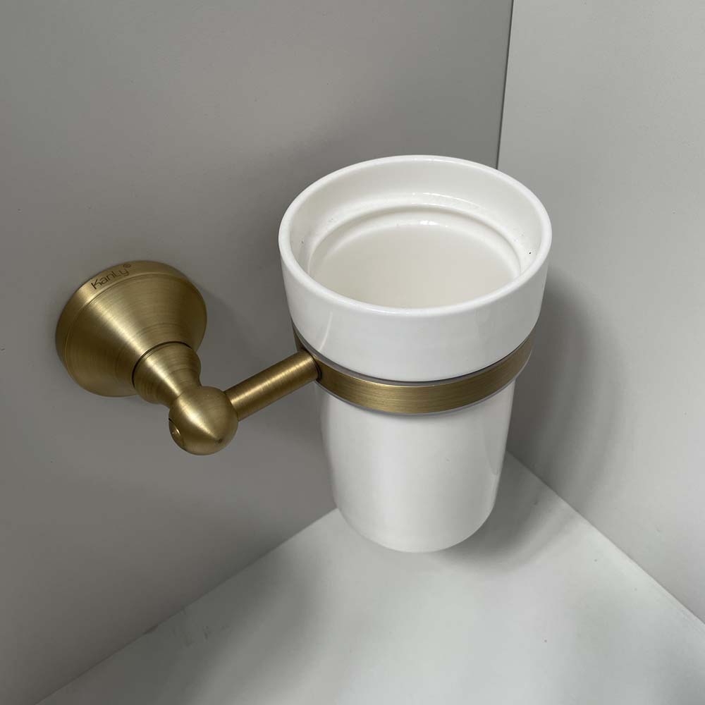 Giá để cọ toilet bằng đồng Kanly GCK09