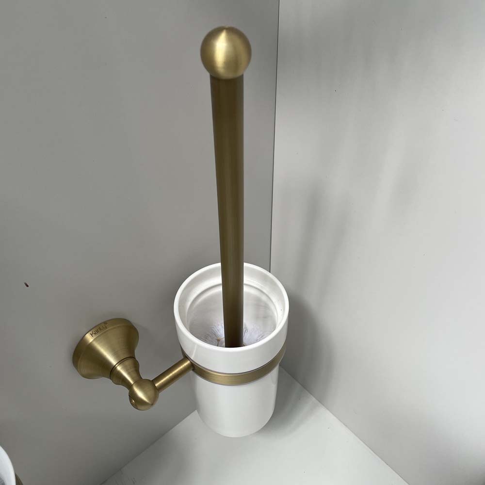 Giá để cọ toilet bằng đồng Kanly GCK09