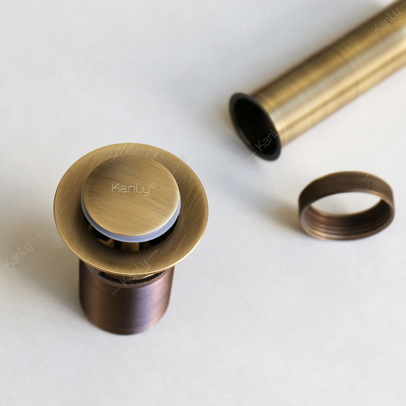 Đầu xả bằng đồng (có xả tràn) Kanly GCX02