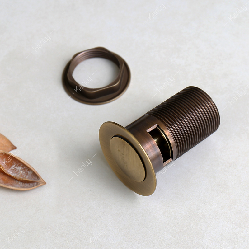 Đầu xả bằng đồng (có xả tràn) Kanly GCX02