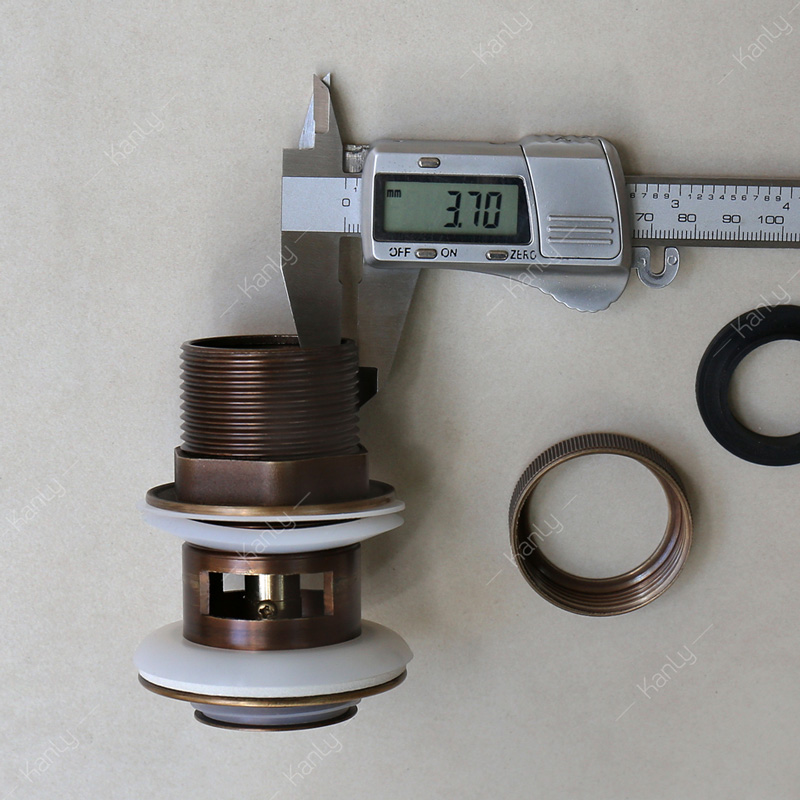 Đầu xả bằng đồng (có xả tràn) Kanly GCX02