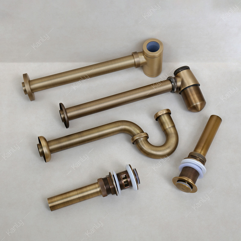 Đầu xả bằng đồng (có xả tràn) Kanly GCX02