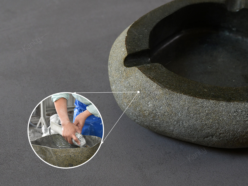 Gạt tàn thuốc bằng đá cuội Kanly PK55GT